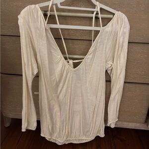 Free people NWT cream top size XS